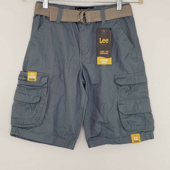 lee dungarees shorts with cell phone pocket